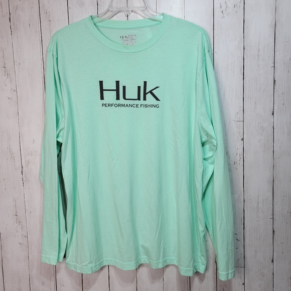 Huk Shirts Huk Mens Performance Fishing Long Sleeve Shirt Size Xxl
